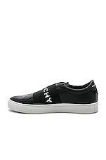 Givenchy Urban Street Elastic Sneakers in Black & White, view 5, click to view large image.