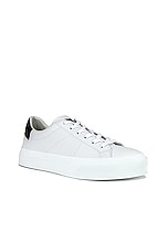 Givenchy City Court Sneaker in White & Black, view 2, click to view large image.