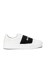Givenchy City Sport Sneaker in White & Black, view 1, click to view large image.