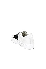 Givenchy City Sport Sneaker in White & Black, view 3, click to view large image.