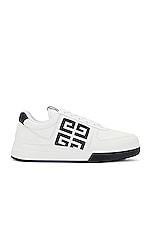 Givenchy G4 Low Top Sneaker in Black & White, view 1, click to view large image.