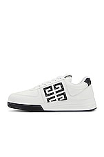 Givenchy G4 Low Top Sneaker in Black & White, view 5, click to view large image.