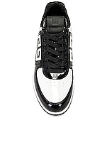 Givenchy G4 Low Top Sneaker in Black & White, view 4, click to view large image.