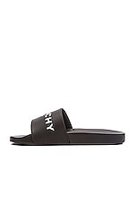 Givenchy Slide Sandals in Black, view 4, click to view large image.