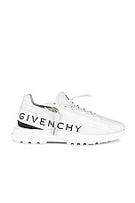 Givenchy Spectre Zip Runner Ssneaker in White, view 1, click to view large image.