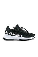 Givenchy Spectre Zip Runners Sneaker in Black & White, view 1, click to view large image.