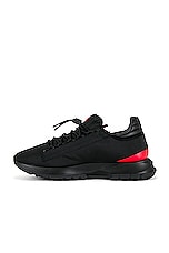 Givenchy Spectre Zip Runners Sneaker in Black & Red, view 5, click to view large image.