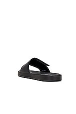 Givenchy Slide Scratch Flat Sandal in Black & White, view 3, click to view large image.