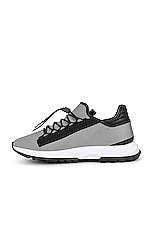 Givenchy Spectre Zip Runner Sneaker in Grey & Black, view 5, click to view large image.
