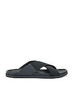 Givenchy G Plage Crossed Strap Sandal in Black, view 1, click to view large image.