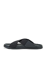 Givenchy G Plage Crossed Strap Sandal in Black, view 5, click to view large image.