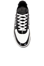 Givenchy G4 Low Top Sneaker in Black & White, view 4, click to view large image.