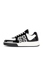 Givenchy G4 Low Top Sneaker in Black & White, view 5, click to view large image.