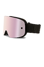 Givenchy Logo Ski Goggle in Matte Black & Smoke, view 1, click to view large image.
