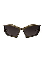 Givenchy Giv Cut Sunglasses in Matte Green, view 1, click to view large image.
