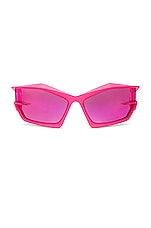 Givenchy Giv Cut Sunglasses in Matte Pink, view 1, click to view large image.