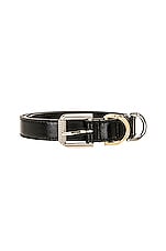 Givenchy Voyou Buckle Belt in Black, view 3, click to view large image.