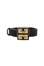 Givenchy 4G Belt in Black, view 3, click to view large image.