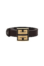 Givenchy 4G Belt in Walnut Brown, view 3, click to view large image.