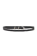 Givenchy Voyou Double Wrap Belt in Black, view 1, click to view large image.