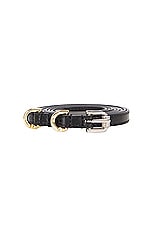 Givenchy Voyou Double Wrap Belt in Black, view 3, click to view large image.