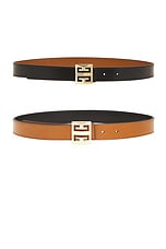 Givenchy 4G Reversible Buckle Belt in Soft Tan, view 1, click to view large image.