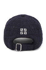 Givenchy Baseball Cap in Dark Blue, view 3, click to view large image.