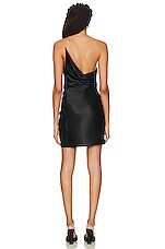 Givenchy Asymmetric Mini Dress in Black, view 4, click to view large image.