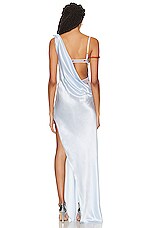 Givenchy Draped Gown in Baby Blue, view 4, click to view large image.