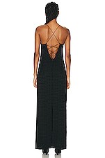 Givenchy Long Slip Dress in Black, view 3, click to view large image.