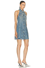 Givenchy Halter Denim Dress in Medium Blue, view 2, click to view large image.