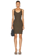 Givenchy 4G All Over Mini Dress in Khaki, view 1, click to view large image.