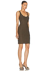 Givenchy 4G All Over Mini Dress in Khaki, view 2, click to view large image.