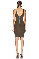 Givenchy 4G All Over Mini Dress in Khaki, view 3, click to view large image.