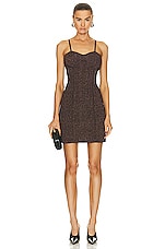 Givenchy Corset Mini Dress in Bronze, view 1, click to view large image.