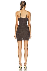 Givenchy Corset Mini Dress in Bronze, view 3, click to view large image.