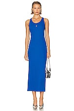 Givenchy Rib Tank Dress in Moroccan Blue, view 1, click to view large image.