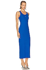 Givenchy Rib Tank Dress in Moroccan Blue, view 2, click to view large image.