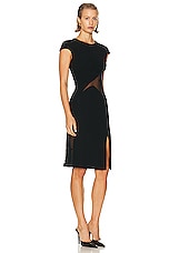 Givenchy Tubino Lace Cut Out Dress in Black, view 2, click to view large image.