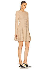 Givenchy Long Sleeve Short Dress in Tan, view 2, click to view large image.