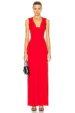 Givenchy Vase Long Dress in Vermilion, view 1, click to view large image.