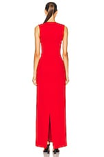 Givenchy Vase Long Dress in Vermilion, view 3, click to view large image.