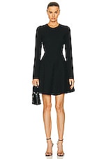 Givenchy Long Sleeve Short Dress in Black, view 1, click to view large image.