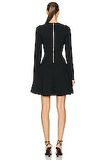 Givenchy Long Sleeve Short Dress in Black, view 3, click to view large image.