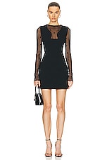 Givenchy 4G Tulle Mini Dress in Black, view 1, click to view large image.