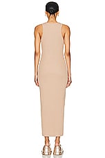 Givenchy Rib Tank Dress in Beige Cappuccino, view 3, click to view large image.