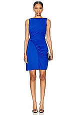 Givenchy Mini Strapless Draped Dress in Iris Purple, view 1, click to view large image.