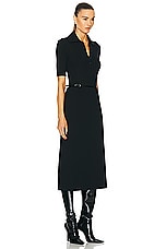 Givenchy Silk Ribbed Dress in Black, view 2, click to view large image.