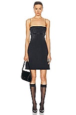 Givenchy Voyou Denim Dress in Black, view 1, click to view large image.