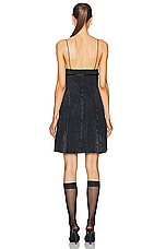 Givenchy Voyou Denim Dress in Black, view 3, click to view large image.
